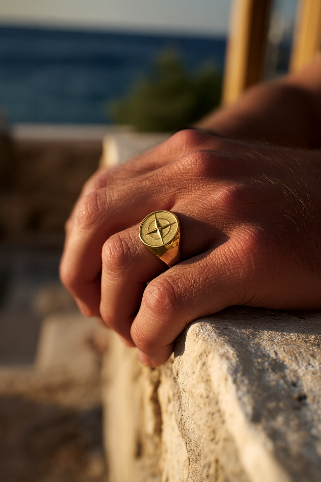 Compass Ring | PVD Gold