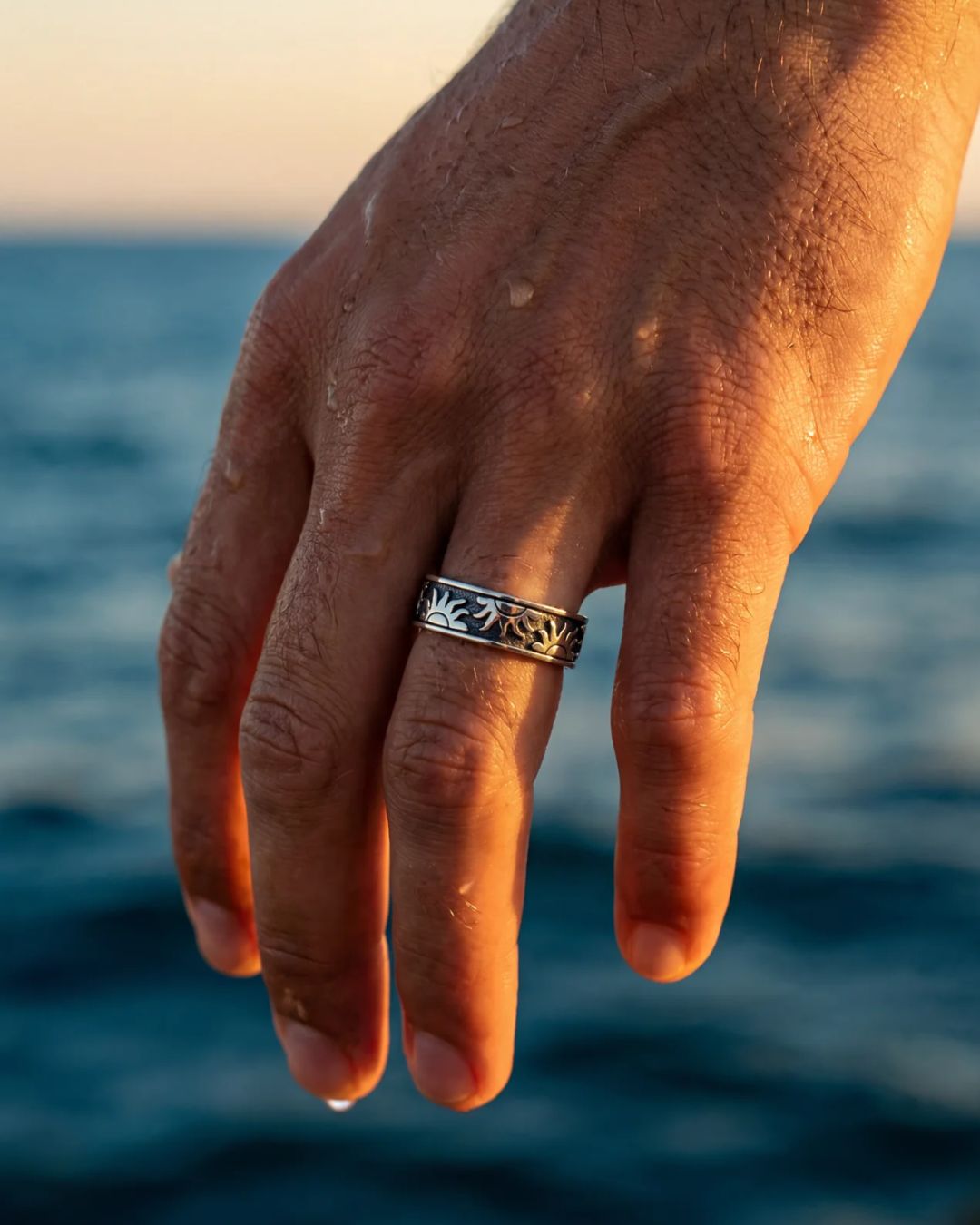 Sun Band Ring I Silver