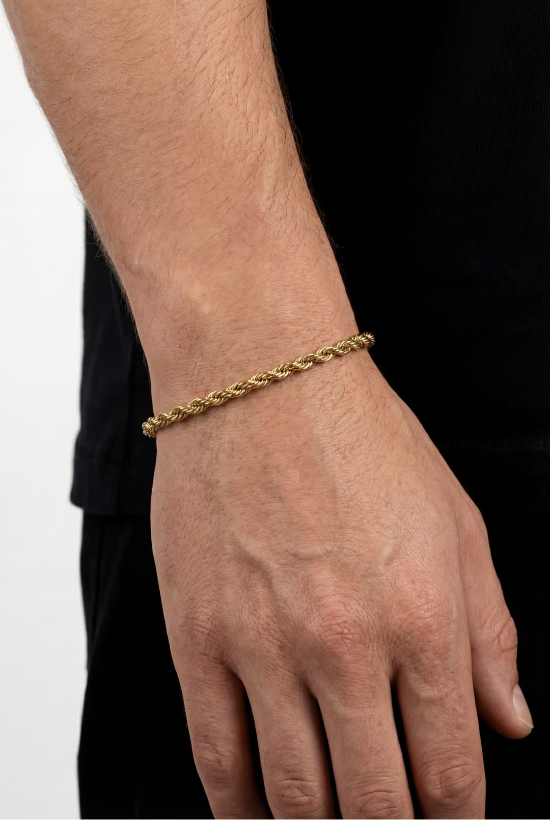 Tressé Acier Bracelet | 14K Gold
