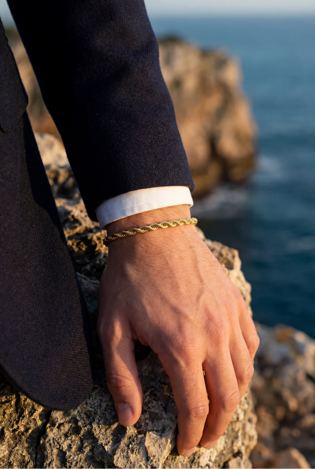 Tressé Acier Bracelet | 14K Gold
