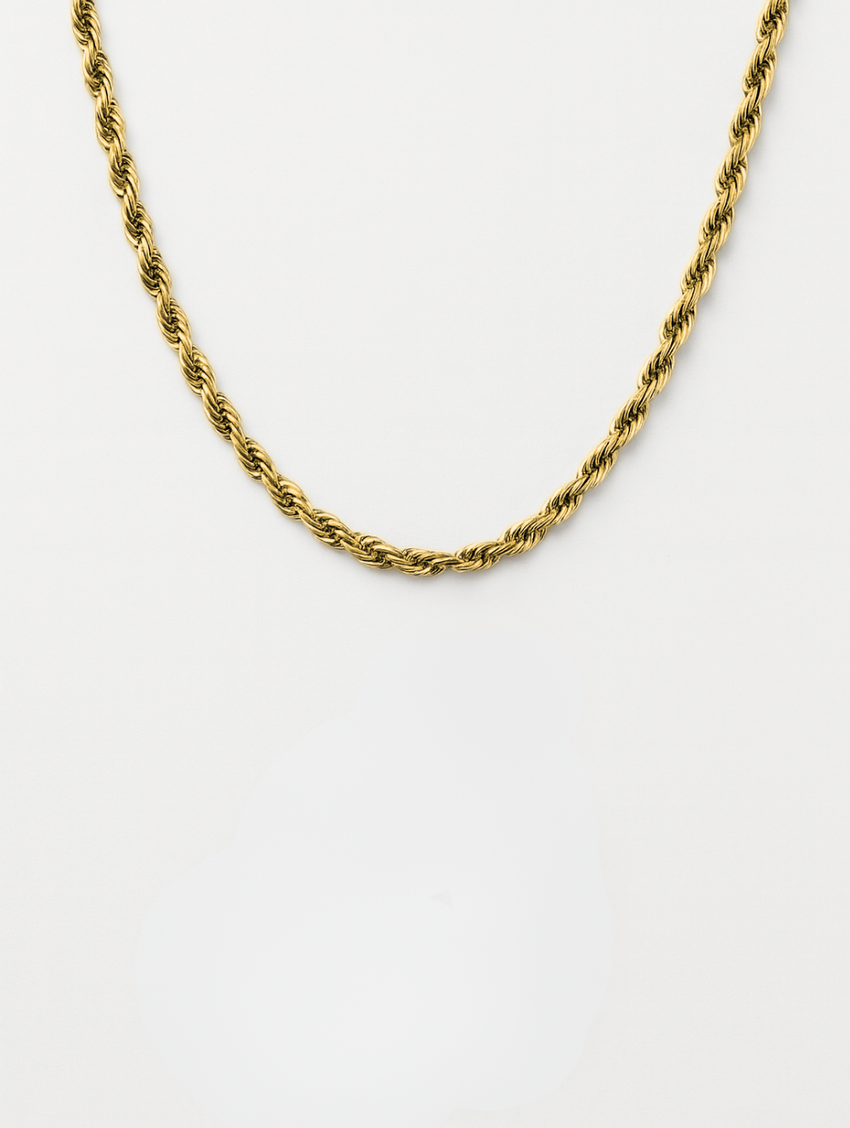 Tressé Acier Necklace | 14K Gold