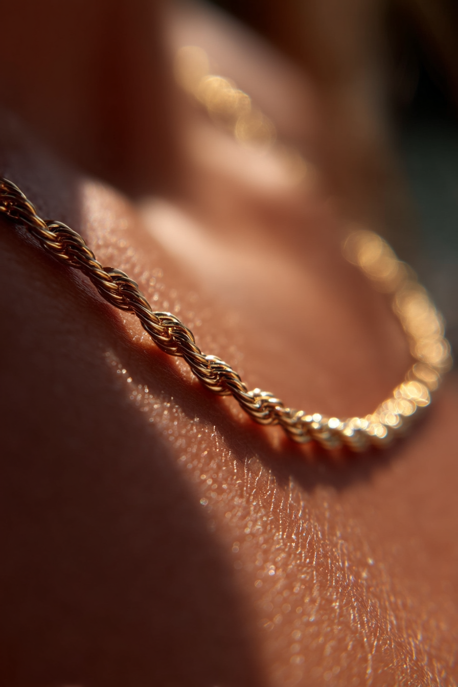 Tressé Acier Necklace | 14K Gold