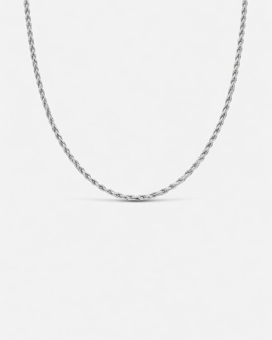 Tressé Acier Necklace | Platinum