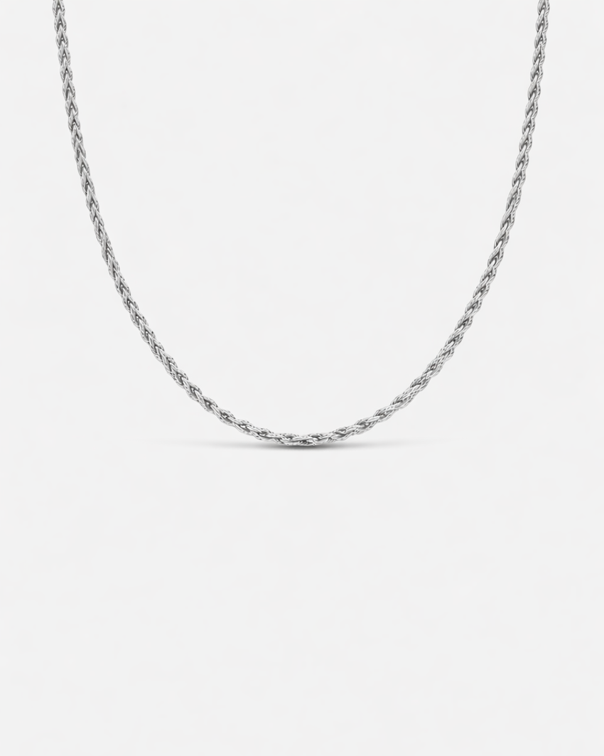 Tressé Acier Necklace | Platinum