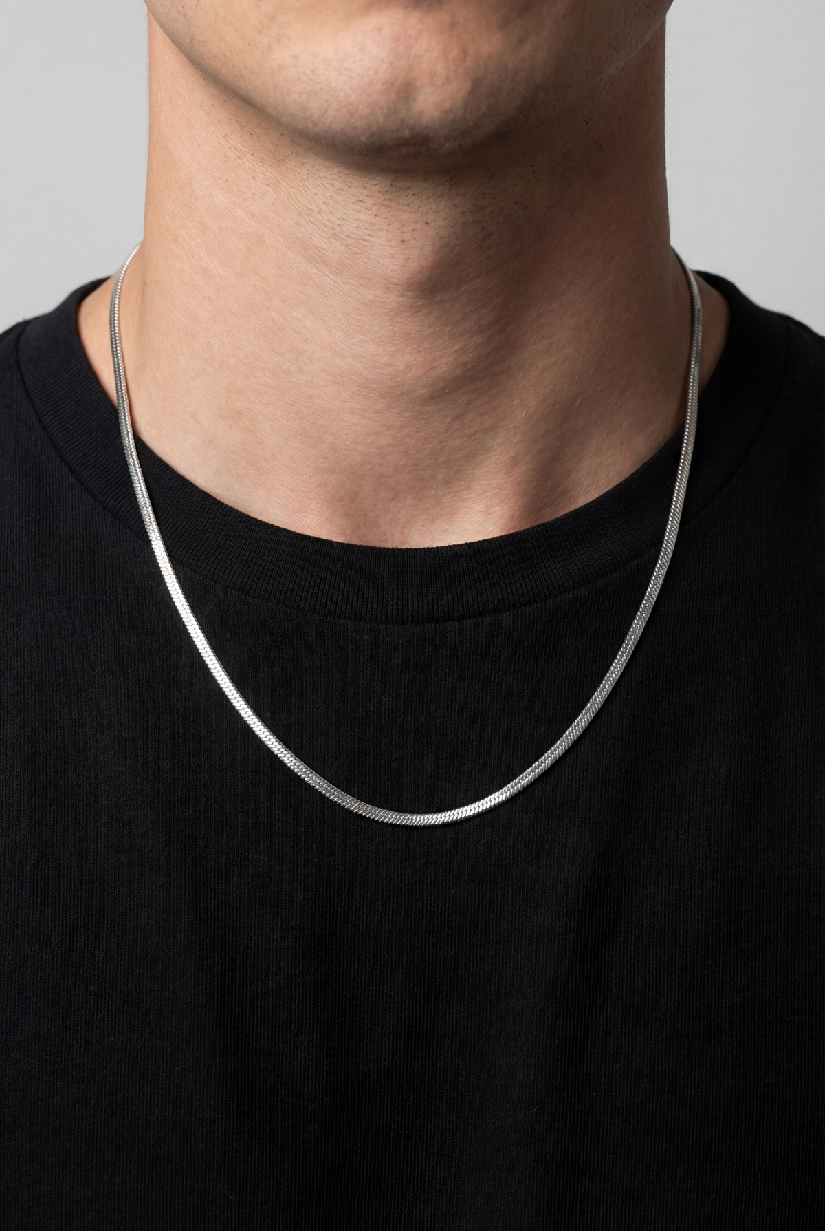 Vento Flat Necklace | Silver