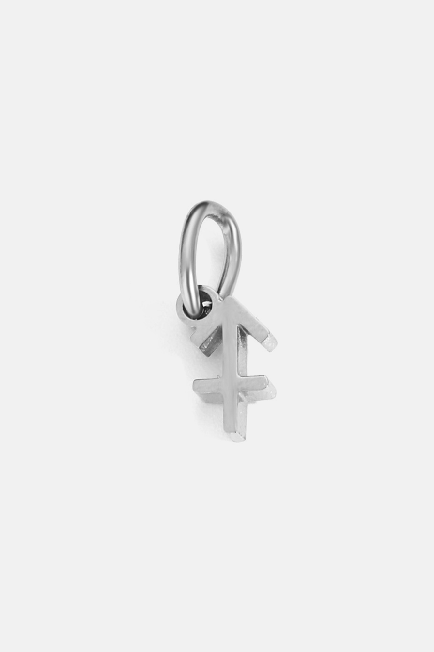 Zodiac Sign Pendant Silver